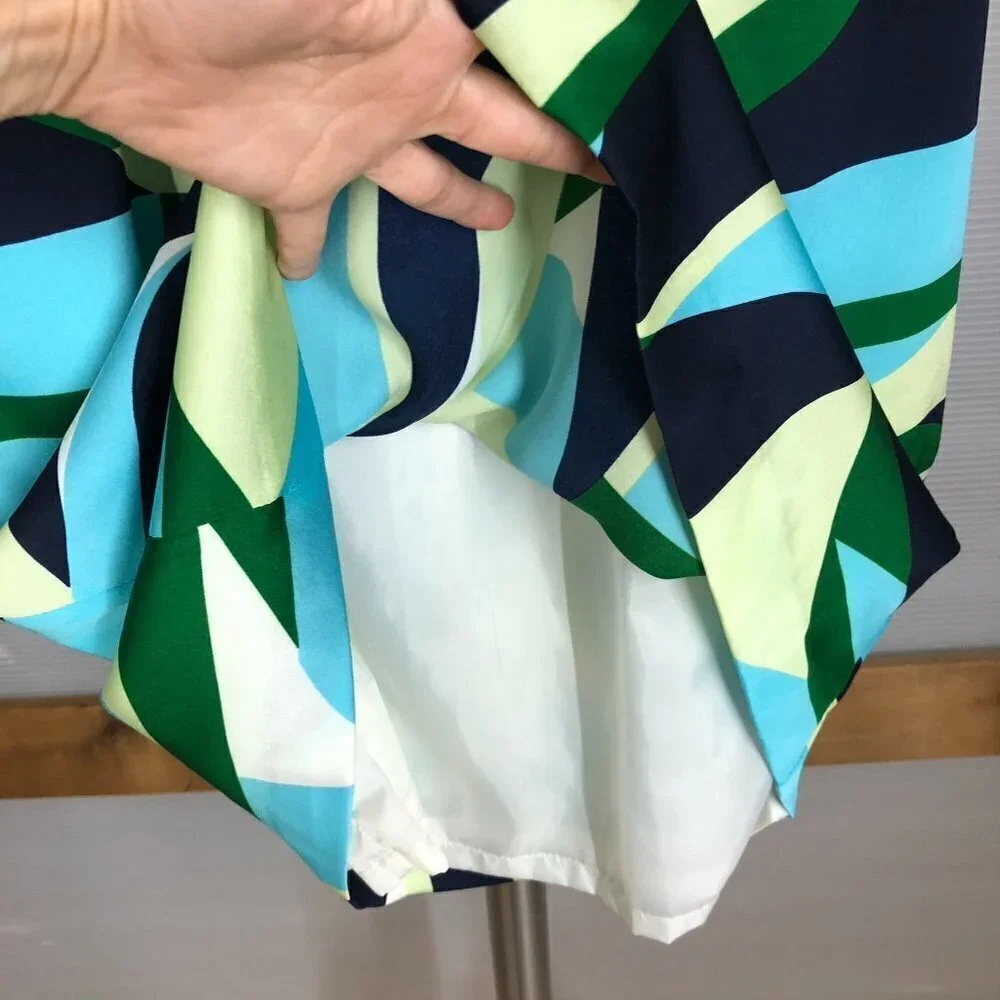 Ricki's Blue Green Yellow Geometric‎ Dress Sz 8 - Picture 6 of 12